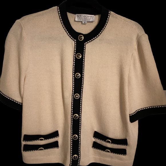 ST JOHN JERSEY KNIT TOP - Picture 1 of 3